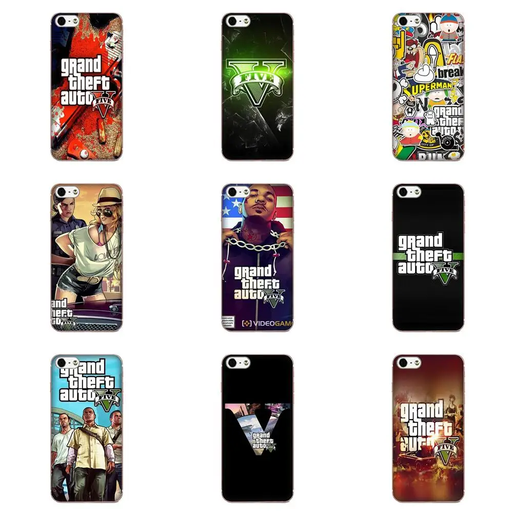 

For Huawei P8 P9 P10 P20 P30 Mate 7 8 9 10 20 Lite Plus Pro 2017 Transparent Soft Shell Grand Theft Auto Gta 5 Gta V