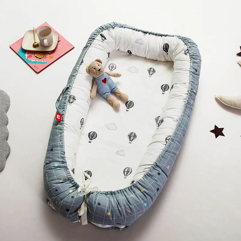 Ins Скандинавское детское гнездо кровать матрац бионическая кровать с бампером портативная детская дорожная кроватка кровать съемный хлопок детская колыбель