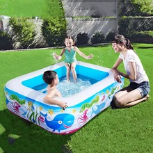 1,4~ 1,1 м детский бассейн для домашнего использования детский надувной бассейн большой размер надувной квадратный сохраняющий тепло детский надувной бассейн