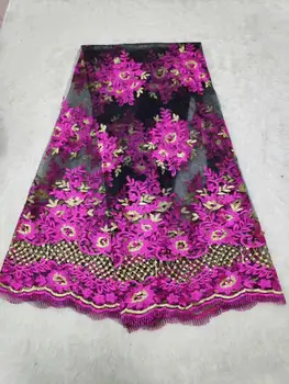 

African Lace Fabrics Embroidered nigerian Guipure French Lace Fabric High quality African French Net Lace Fabric