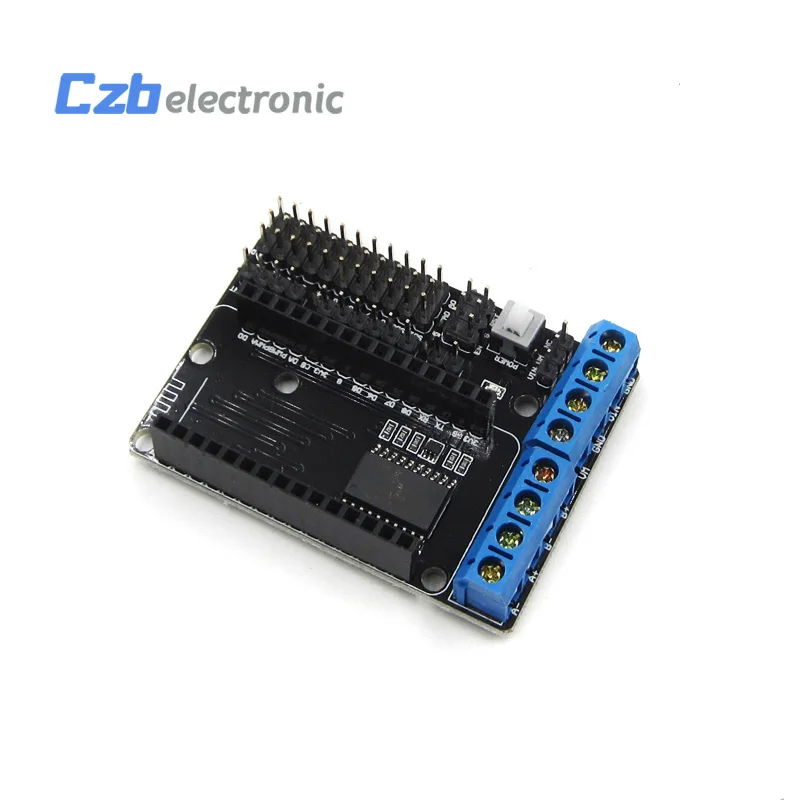 HX25B009 WIFI NodeMcu Lua Motor Driver Shield Board L293D For ESP8266 ESP-12E Dual High Power H Bridge Module 4.5-36V  (1)