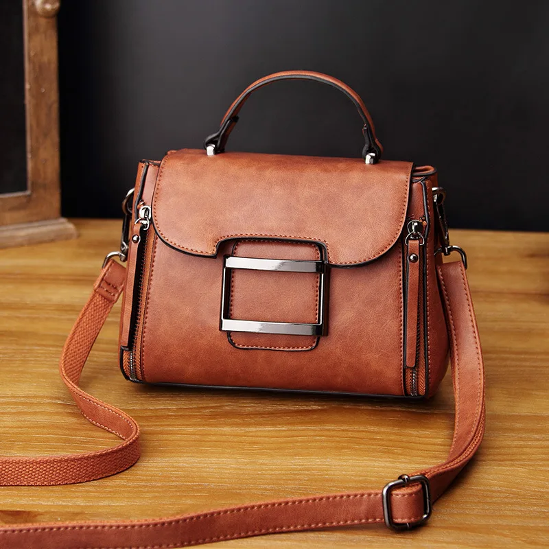

Fashion Women Crossbody Bag High Quality PU Leather Messenger Bags Retro Handbags Design Luxury Shoulder Bags for Ladies 2018