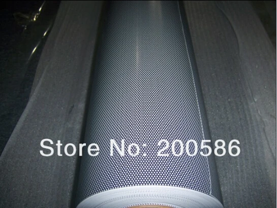 

One Way Vision Vinyl Wraps For Perforated Mesh Film Like Fly Eye Self Adhesive Vinyl Windows Film Tint 1.07x50m Free Shipping
