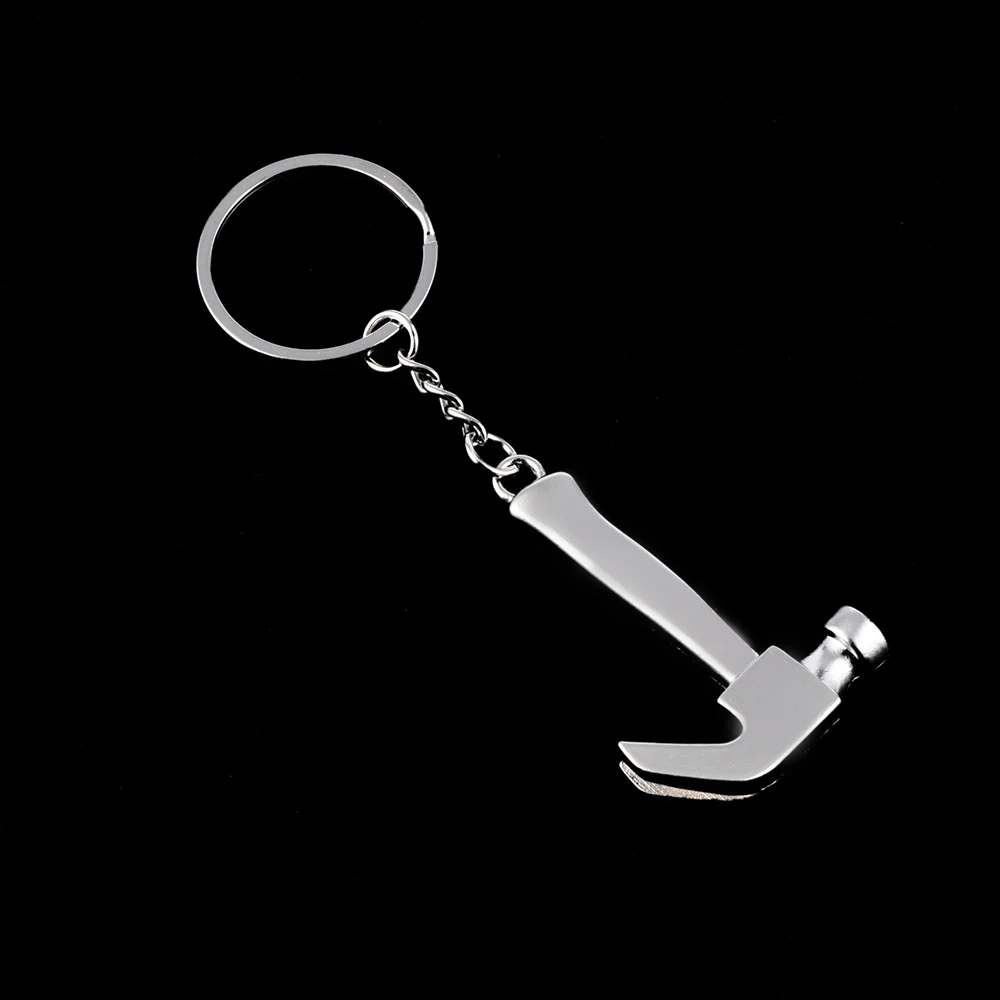 1Pc Creative Keychains Mini Hammer Simulation Tools Car Key Rings for Father Boyfriend Men Cute
