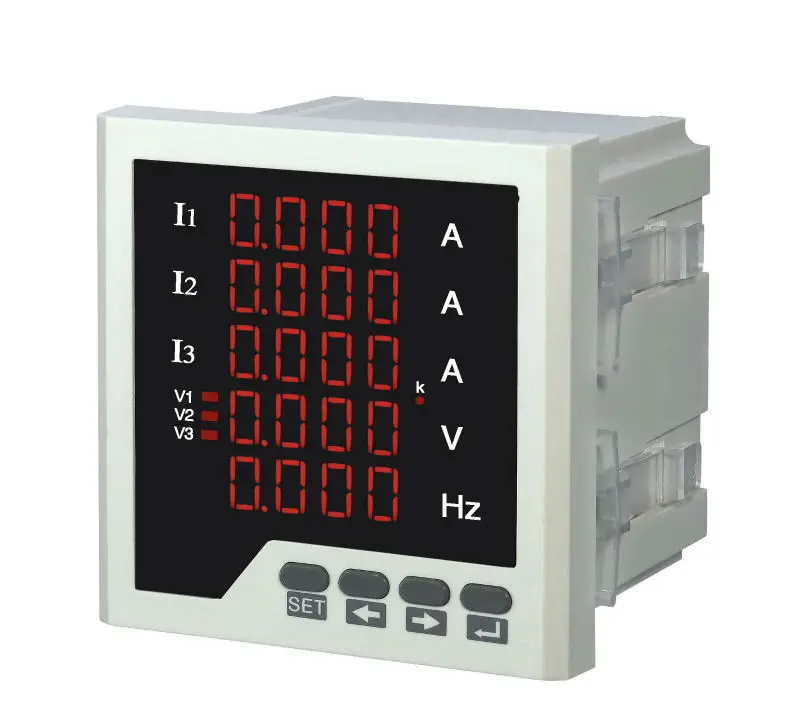 

3UIF35-1T three phase LED digital voltage ampere and frequency 5 lines display combined meter with RS485 communcation