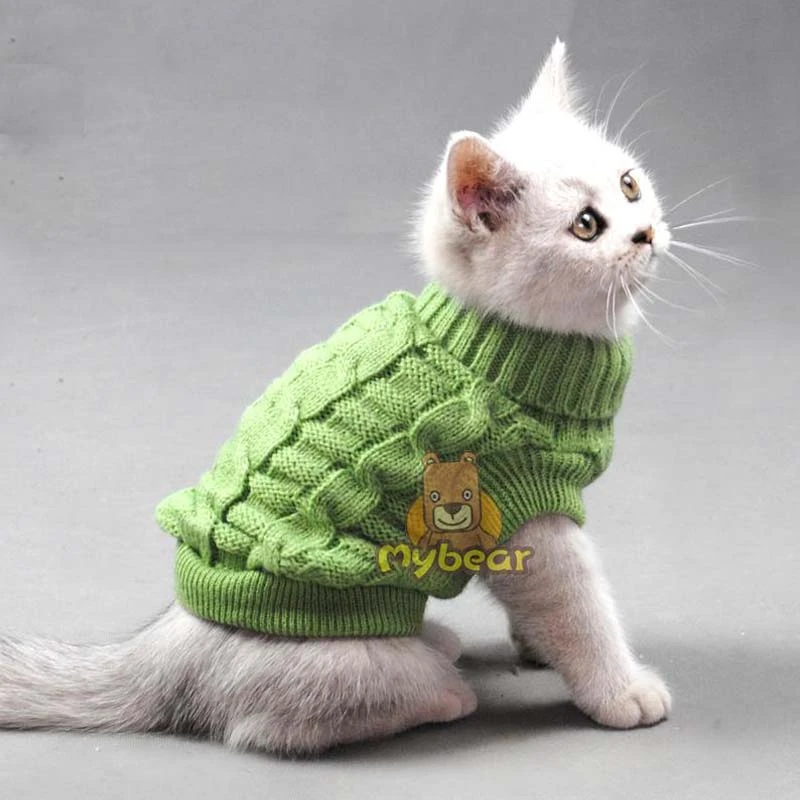 Mascotas perro gato lindo de punto de ganchillo Suéter sweatershirt Pullover primavera pequeño perro Chihuahua Yorkshire Abrigo chaqueta Cothes para felt|dog figuredog sweater - AliExpress