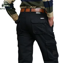 AFS JEEP, брендовые осенние зимние повседневные длинные штаны, свободные брюки-карго, армейские военные штаны, мужская верхняя одежда, брюки-карго, Pantalon homme