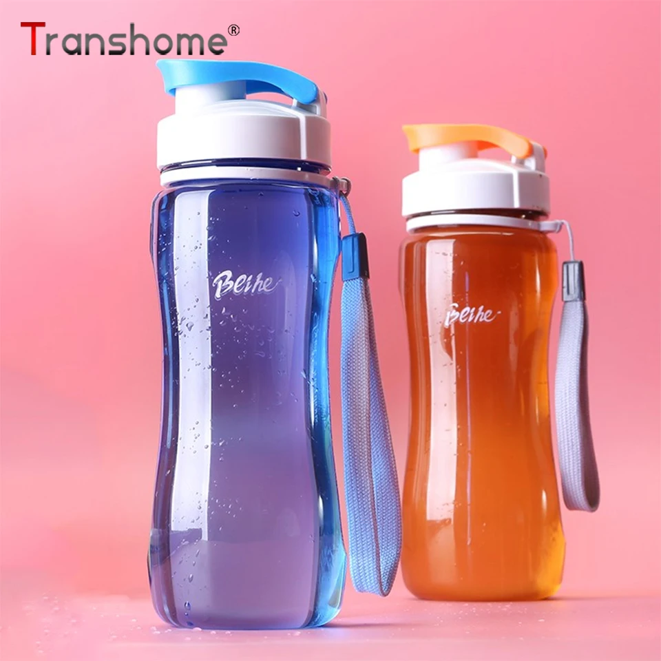 Портативная Спортивная бутылка для воды Transhome Bpa бесплатно пластиковая питьевые