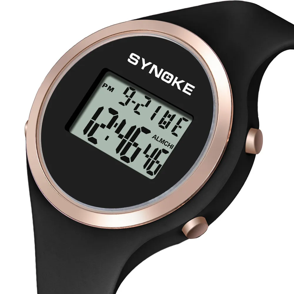 SYNOKE Student Sport Watches Digital Watch 50m Waterproof electronic watch Fashion Chronograph LED montre reloj relogio clock