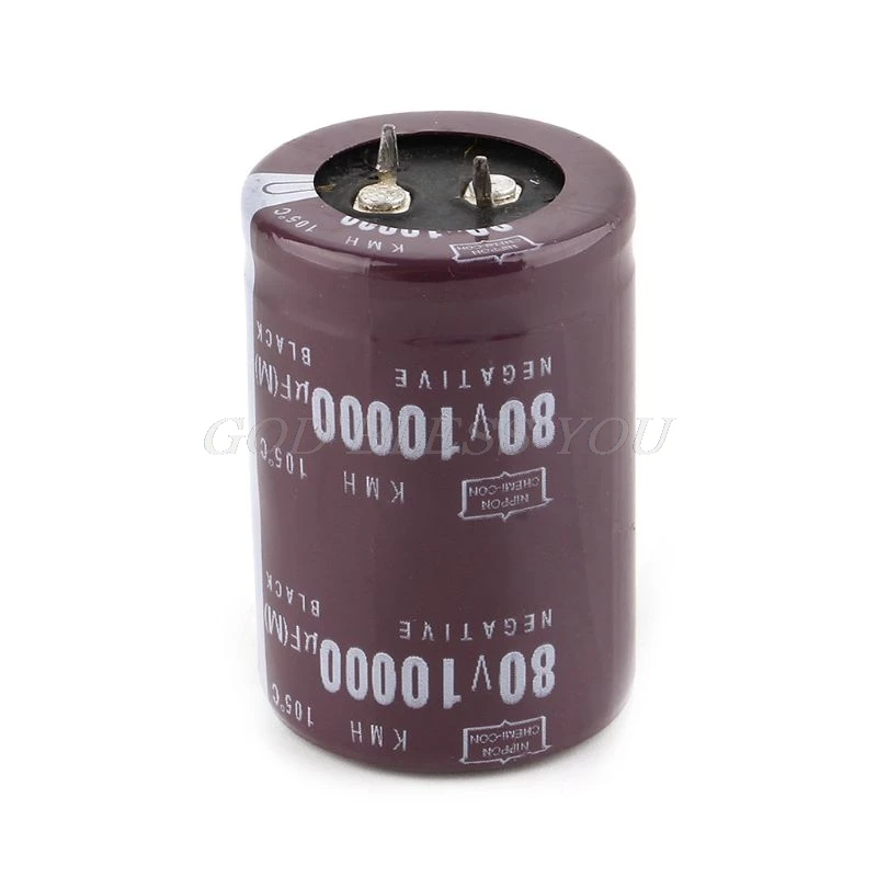 

35x50mm 80V 10000uF Electrolytic Capacitor Filter Current Condenser For Audio Amplifier