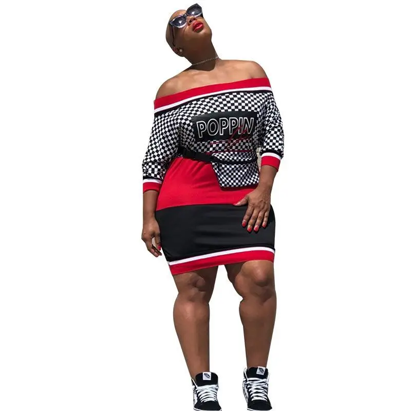 

Fashion Letter Print Ladies Office Dress 2019 Women Designer Dresses Off Shoulder Dress Strapless Mini Dress Sexy Club Wear