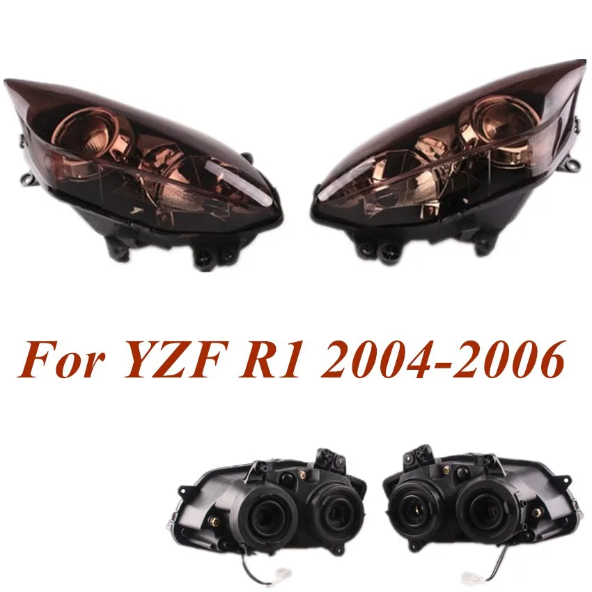 

For Yamaha YZF R1 YZF-R1 2004 2005 2006 Motorcycle Front Headlight Head Lamp Assembly Tawny