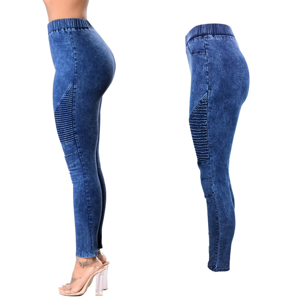 Bellflowe Для женщин джинсы брюки Высокая талия узкие длинные джинсы женский эластичный пояс брюки-карандаш, джинсы повседневные узкие джинсы