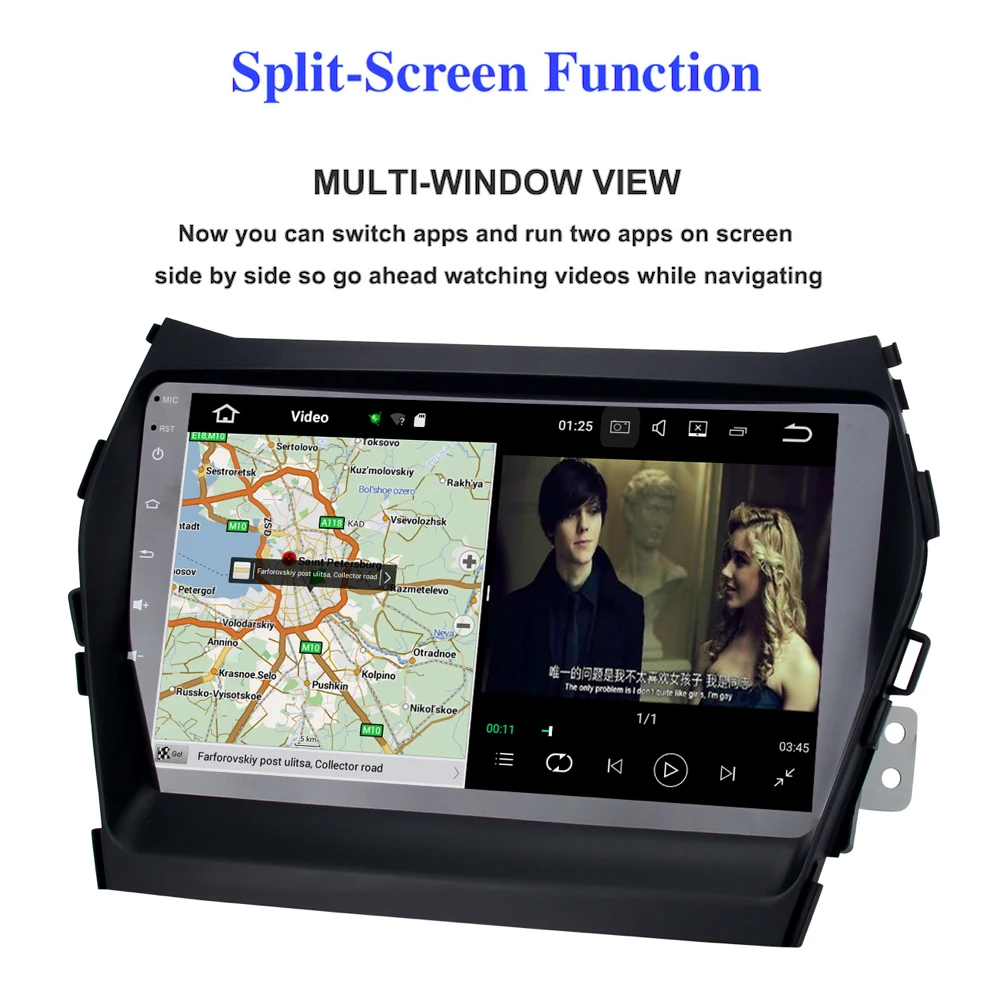 Perfect Car Multimedia Din Android 9.0 GPS for Hyundai IX45 Santa Fe Auto-radio For Hyundai Santa fe IX45 head unit 4Gb+32Gb 8-Core 2 Perfect Car Multimedia Din Android 9.0 GPS for Hyundai IX45 Santa Fe Auto-radio For Hyundai Santa fe IX45 head unit 4Gb+32Gb 8-Core 2