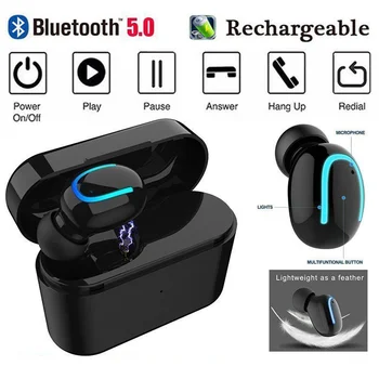 

Universal Wireless Stereo Bluetooth Headset Mini Wireless Headsets Earbud Earpiece For iPhone xiaomi Smart Phone