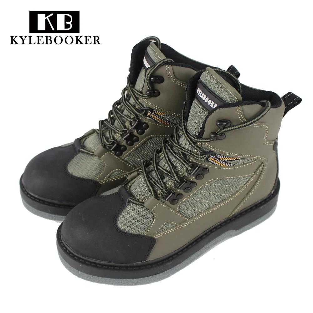 

Breathable fly fishing wading shoes, wader shoes, felt sole wader boots, quick-drying fishing boots, hunting shoes for waders