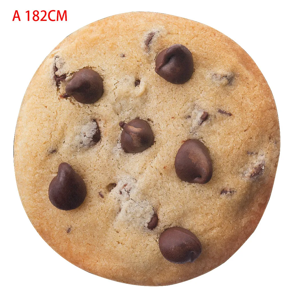  Creative 3D Cookie Printing Tapestry Food Creations Biscuit Beach Towel chocolate Novelty Blanket P
