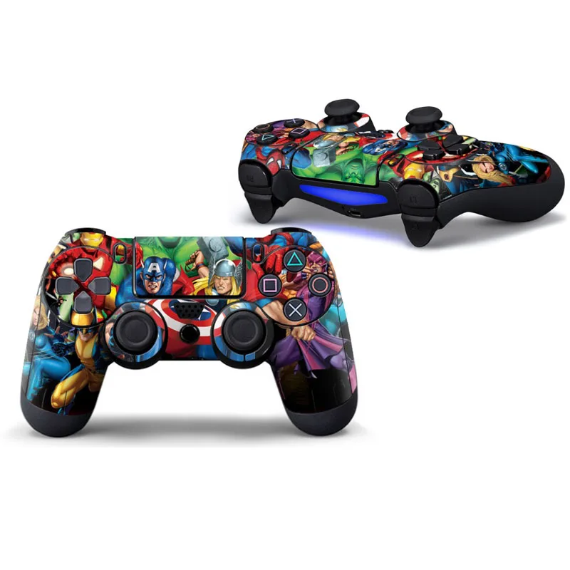 

Super hero Protective Cover Sticker For PS4 Controller Skin For Playstation 4 Decal Accessories