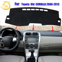 Easysee крышка приборной панели Pad Dashmat коврик с рельефом Защита от солнца тенты шахматная доска крышка ковры для TOYOTA COROLLA 2006 2007 2008 2010 2013-2009