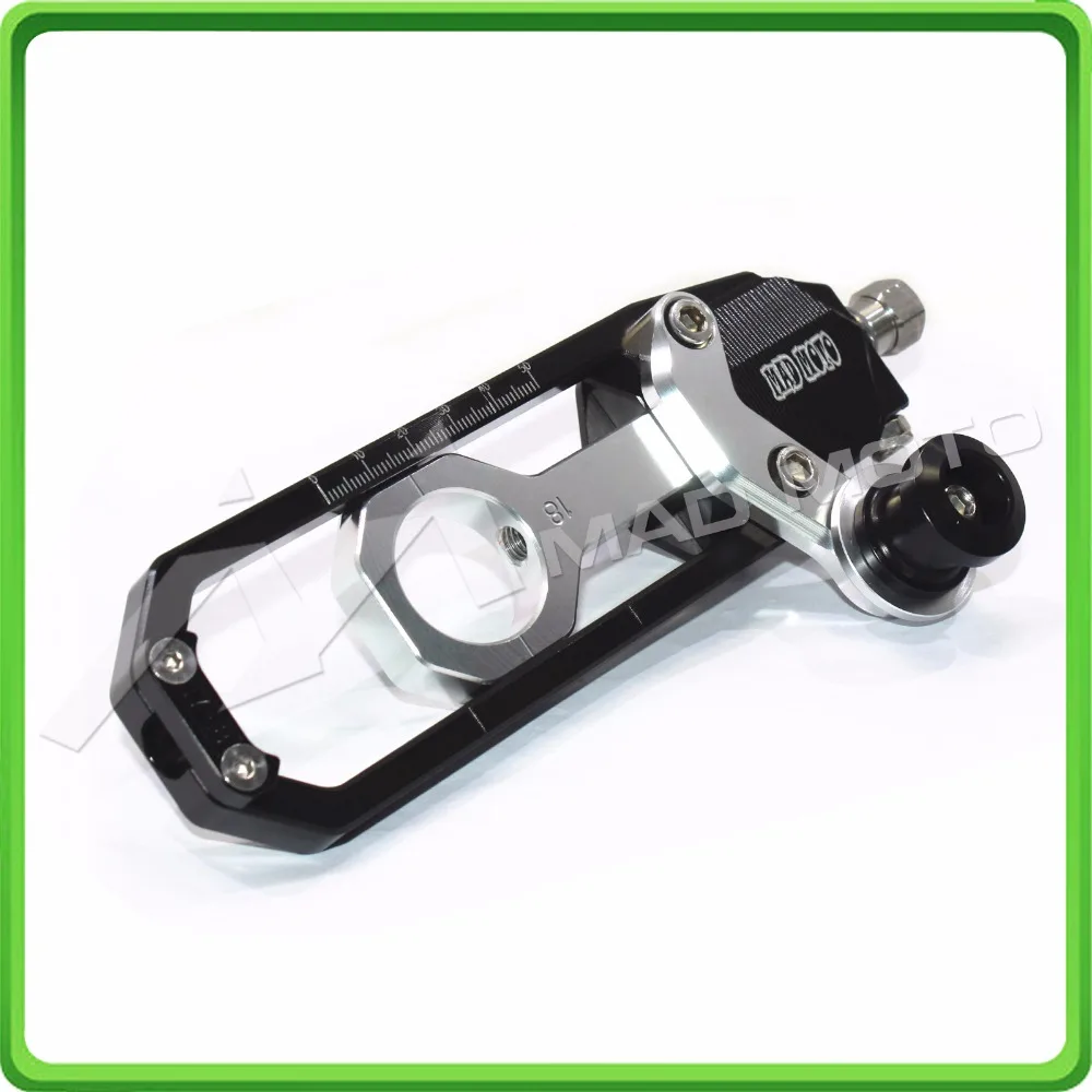Motorcycle Chain Tensioner Adjuster with bobbin fit for BMW HP4 2012-2014,S1000R 2014-2017,S1000RR 2010-2017 Black & Silver (8)
