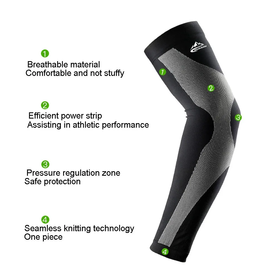 2PCS UV Protect Cycling Arm Sleeve Warmer Bike Bicycle Basketball Running Arm Sleeves Men Women Sports Arm Warmers Cover