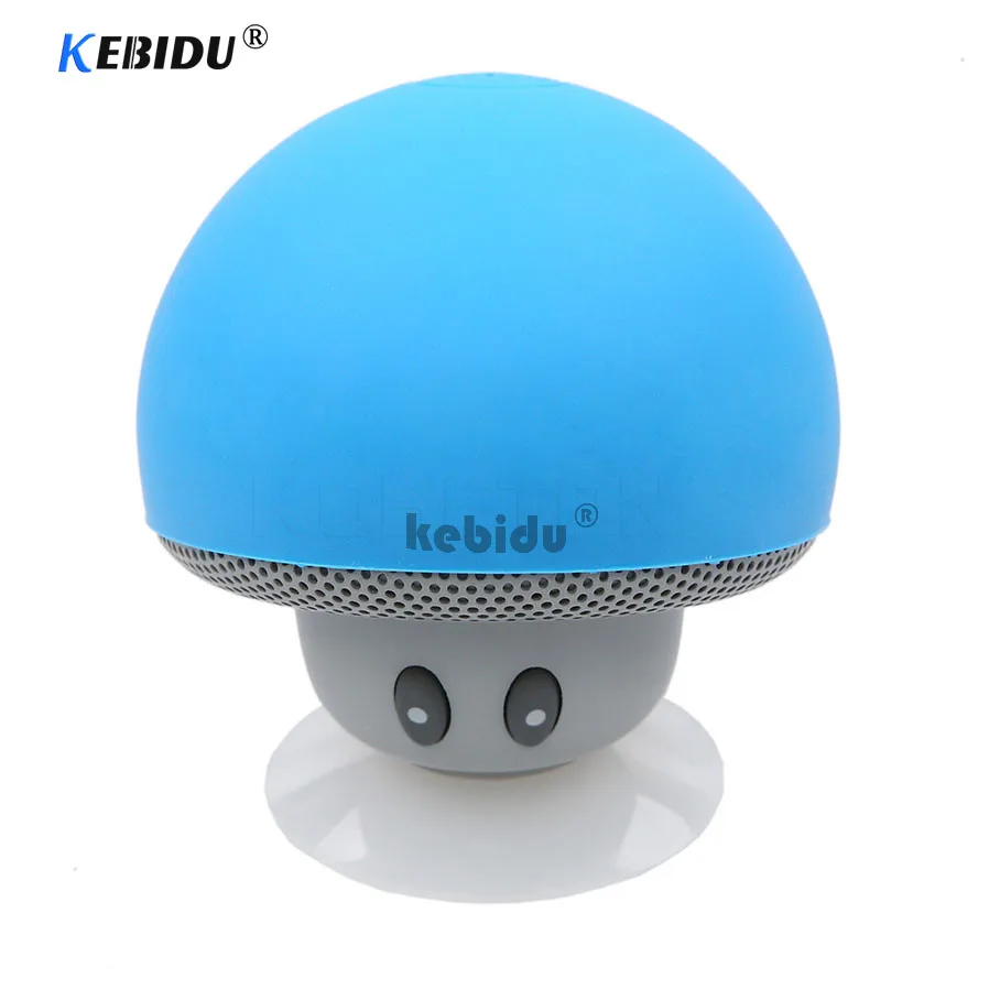 Kebidu мини-колонка в форме гриба беспроводной Bluetooth динамик MP3 плеер милый мультфильм Sucktion cap Аудио Открытый Портативный