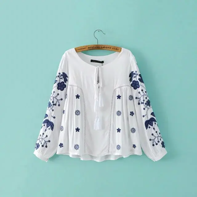 hippie peasant blouse