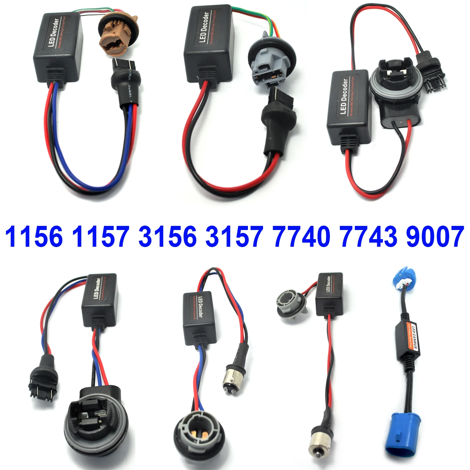 

1Pc 1156/1157/3156/3157/7440/7443/9007 Canbus Error Free Resistor LED Decoder Warning Error Canceller For LED Turn Signal Bulb