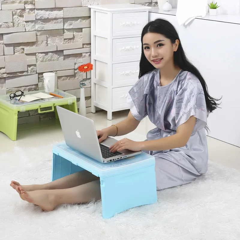 

Lazy Folding Bed on a Laptop Computer Desk Student Dormitory Receive Table can be Portable Writing Desk