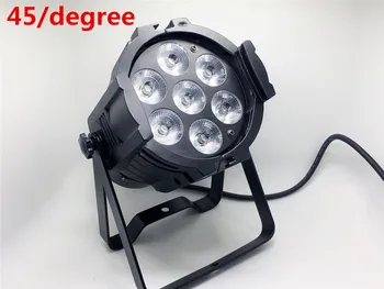 

6pcs 7x18w 6in1 LED Par Light Light Aluminum Cast RGBWA + UV dmx Stage Lighting Professional for Home Entertainment Lights