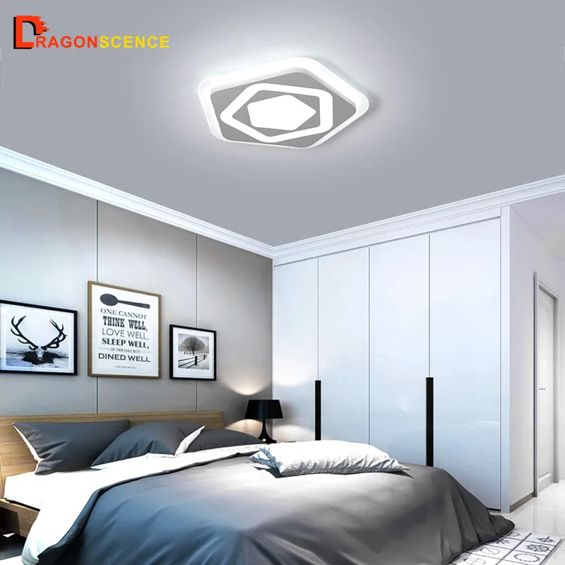 

Dragonscence Modern Led Ceiling Light For Bedroom Dining Room Child's room Kitchen Indoor lighting hexagon LED Ceiling lamp