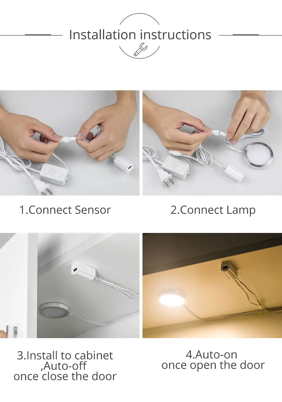 Motion Sensor 12V DC 2.5W PVC Infrared Smart Door Sensor Smart Switch Auto ONOFF Door Lighting cupboard Wardrobe Bar Lights (1)