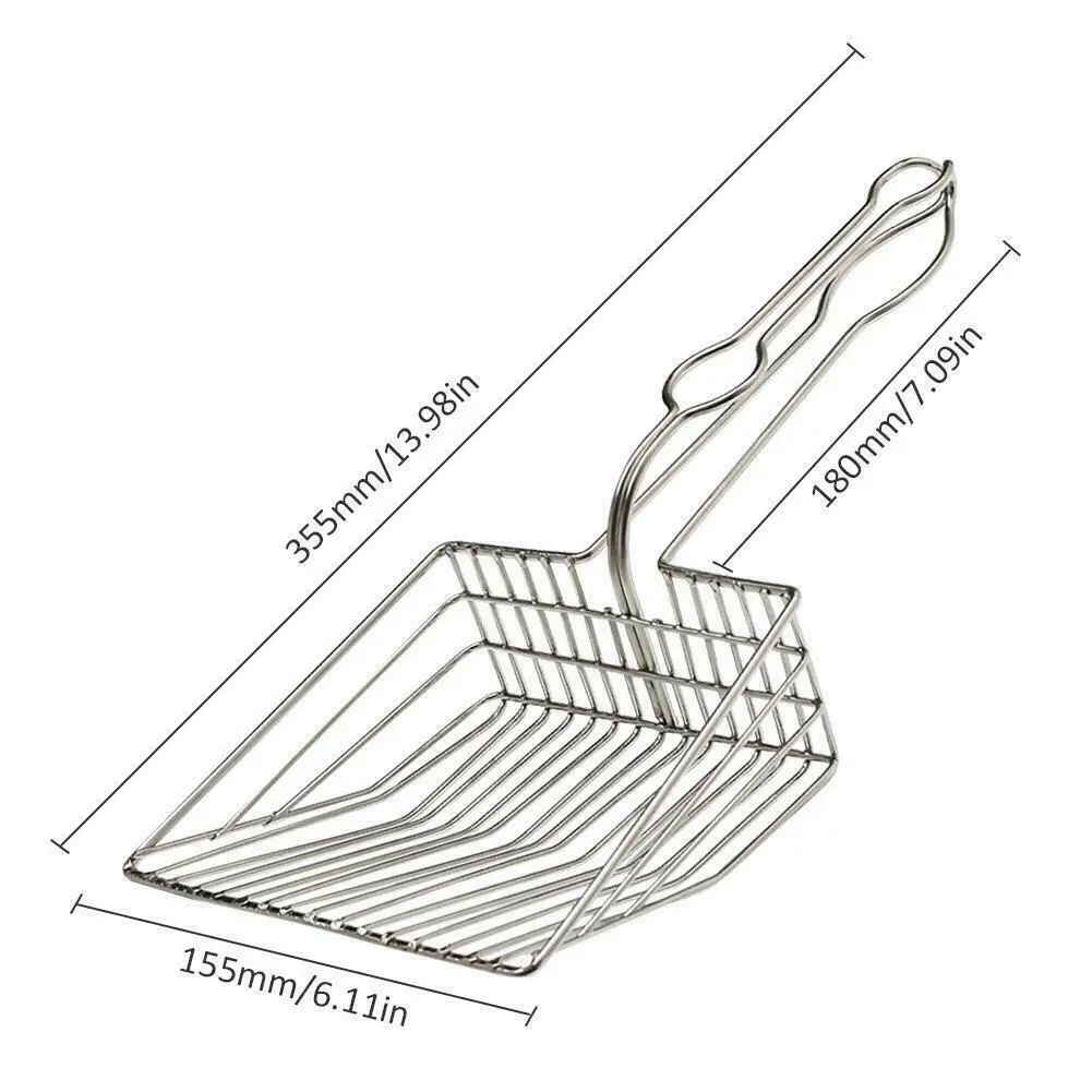 Полезная из нержавеющей стали металлическая Лопата кошка пупер-скрупер тканевый лоток для кошки Лопата домашнее животное говно-артефакт собаки очистка отходов ковшовый инструмент
