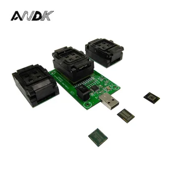 Online EMMC EMCP Test Socket 3 In1 Socket With USB Interface, For BGA153/169 BGA162/186 BGA221, Smart Phone Data Recovery Test Solution