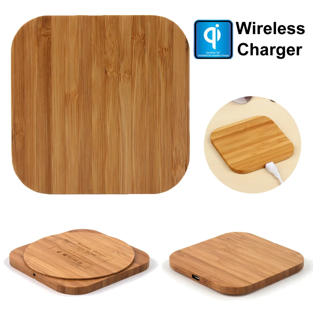 

Qi Wireless Charger Slim Wood Pad Charging Mat For Samsung Galaxy Note 9