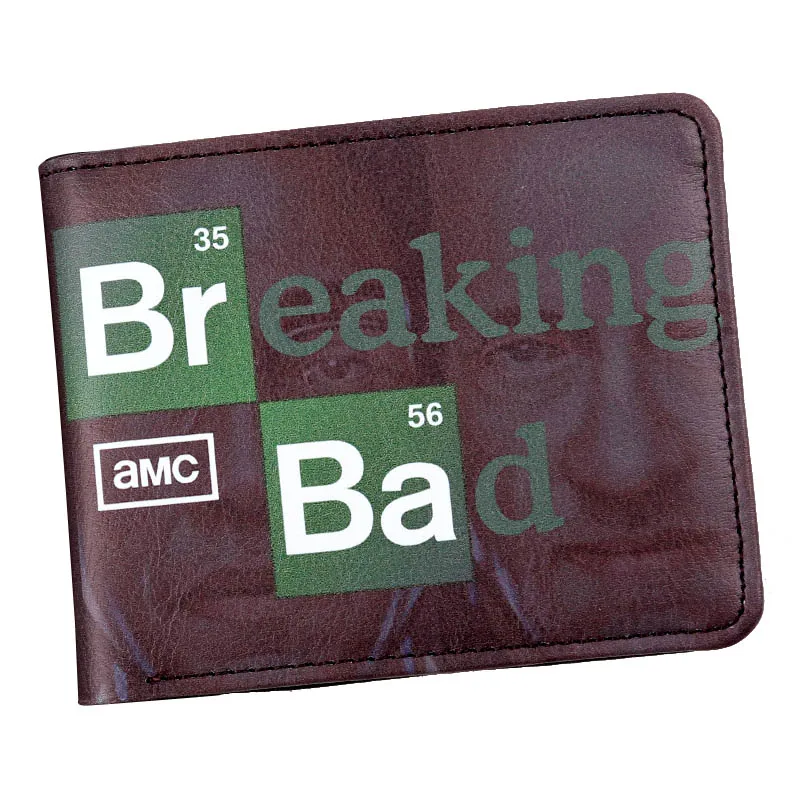 Breaking Bad кошелек мужской из искусственной кожи кредитный держатель для карт Кошелек двойной ID наличные