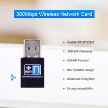 Мини-usb беспроводной wifi адаптер 300 Мбит/с Wi-Fi приемник 802.11n usb ethernet адаптер Сетевая карта Поддержка Windows Mac для ПК