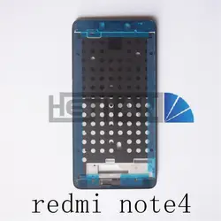 1 шт. золото/черный/Whtie для Redmi note4 спереди ЖК-дисплей Корпус Ближний Лицевая панель Рамки ободок Запчасти для авто для Xiaomi redmi Note 4