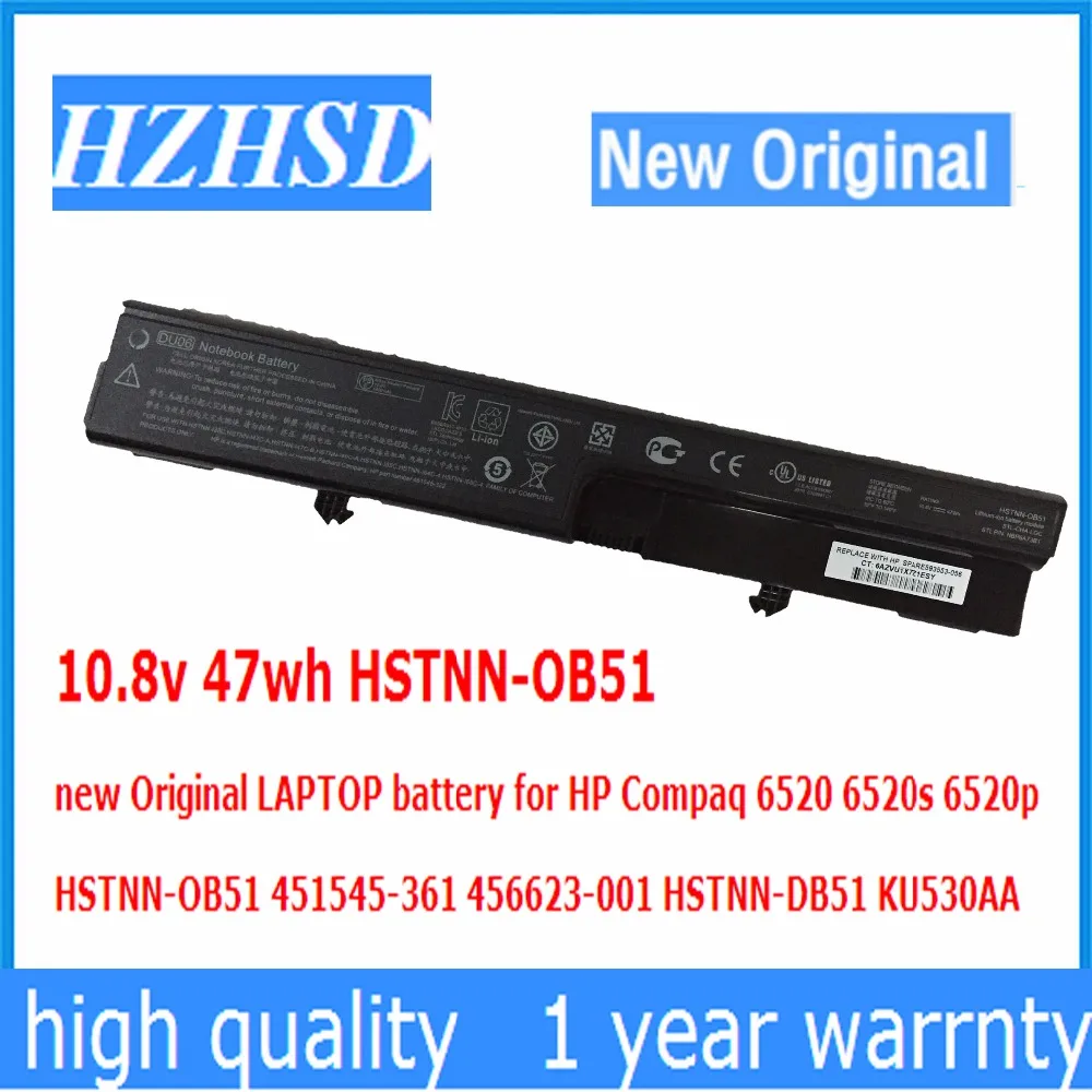 10 8 В 47wh DU06 HSTNN-OB51 новый оригинальный аккумулятор для ноутбука HP Compaq 6520 6520s 6520p 451545-361
