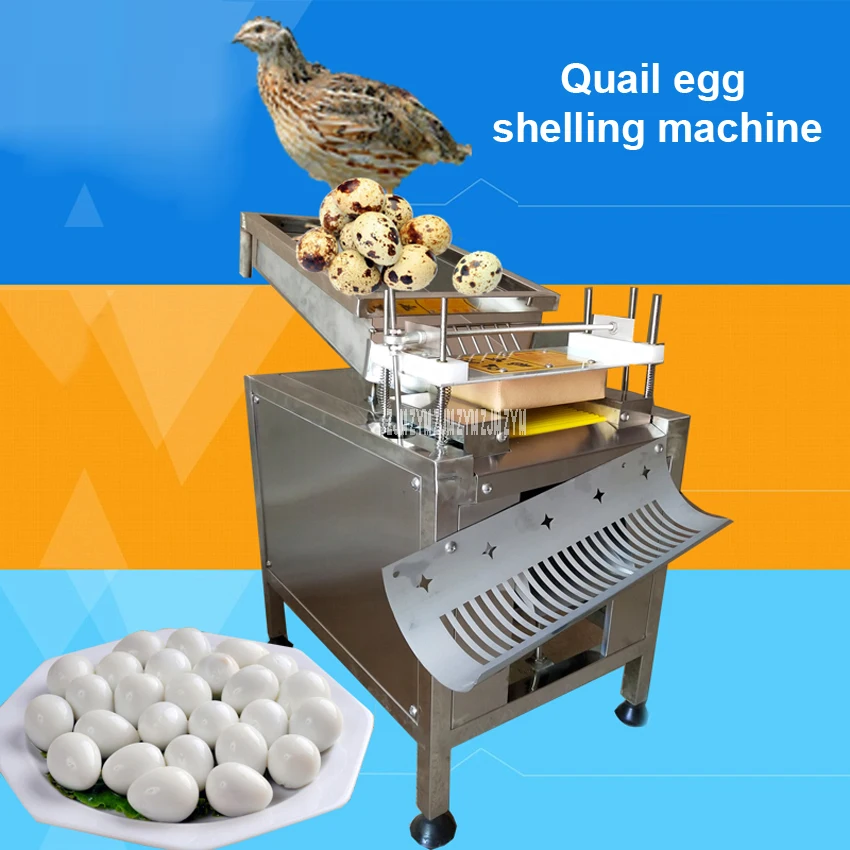 

Electric Quail Egg Sheller Peeling Machine 10000pcs/hour Commercial Stainless Steel Quail Egg Peeler Bird Egg Shelling Machine