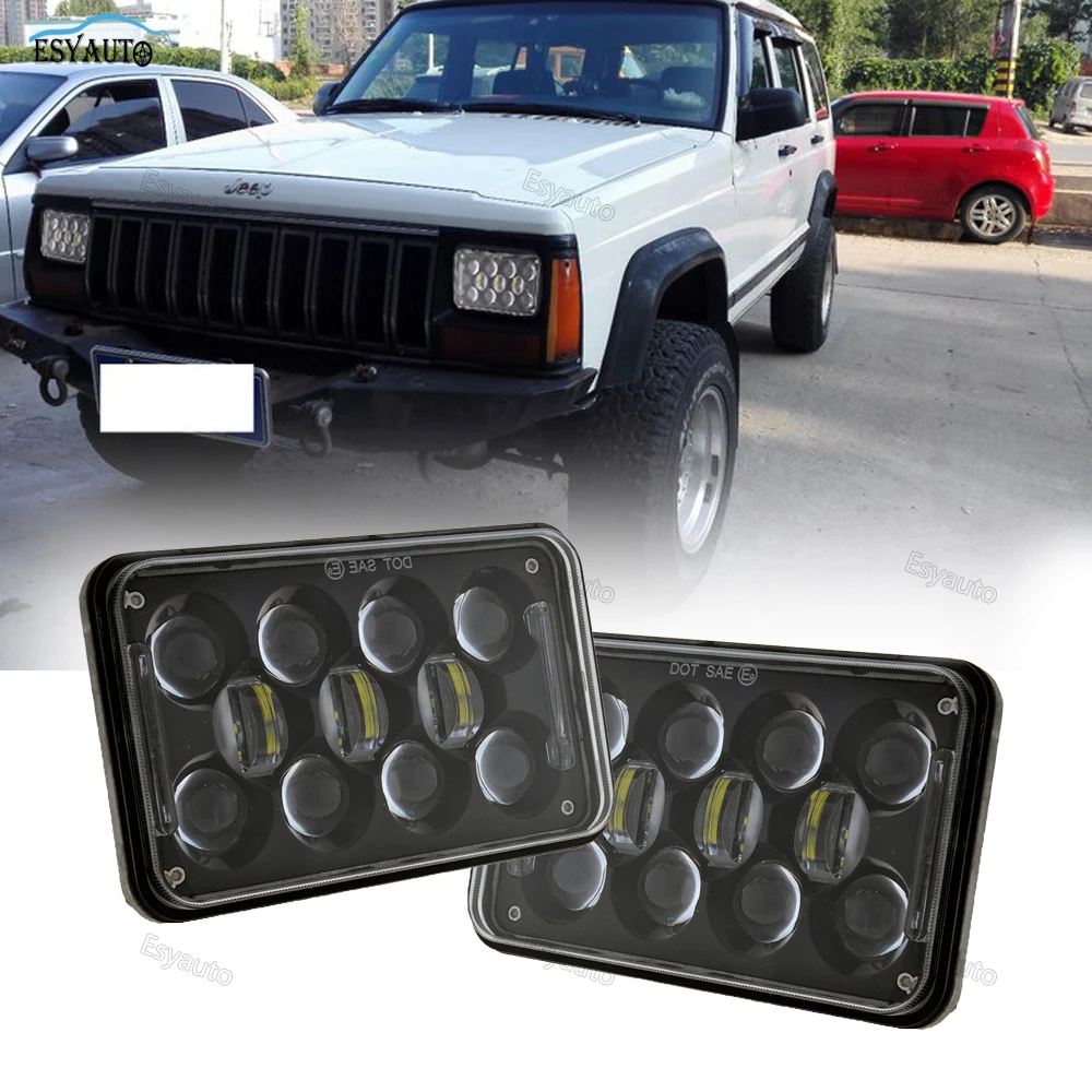 

Car LED Lamp 60w 4x6 inch LED Rectangular Headlights Replacement Passing white for Peterbil Kenworth Freightinger