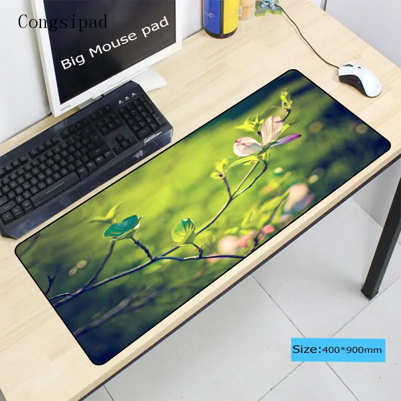  Congsipad Flower Tree Large Gaming Mouse Pad Gamer Locking Edge Keyboard MouseMat Gaming Grande Mou
