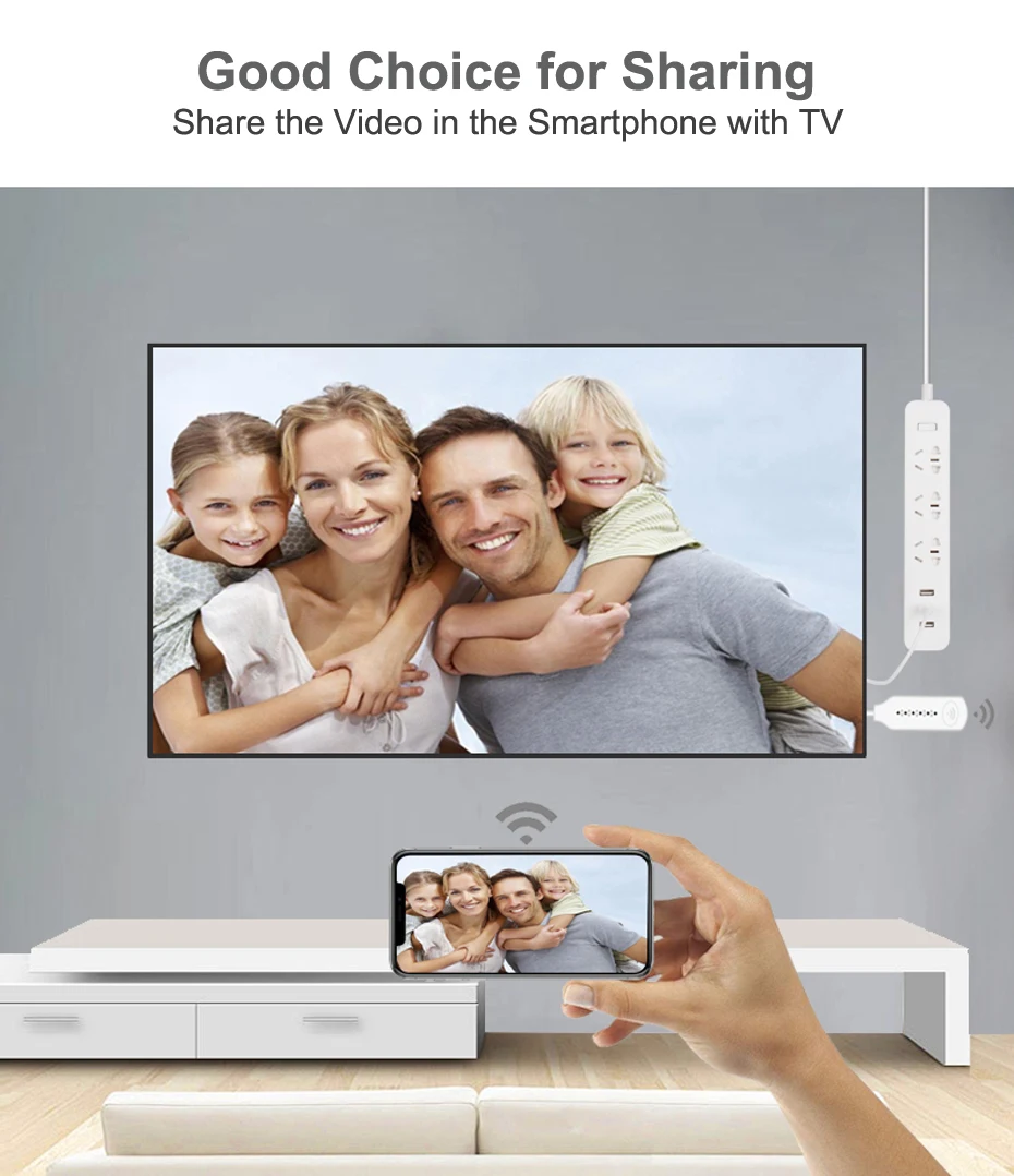 Беспроводной адаптер с тем же экраном, Wi-Fi и hdmi для MHL-HDMI конвертера 1080P HD tv, HDMI кабель для iPhone, Android, Windows tv PC