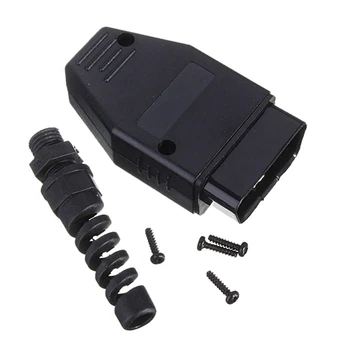 Goede Gratis Schip 20 stks OBDII EOBD JOBD OBD OBD 2 OBDII OBD11 J1962 mannelijke Connector Plug Adapter Bedrading Socket OBD2 16 Pin Mannelijk adapter
