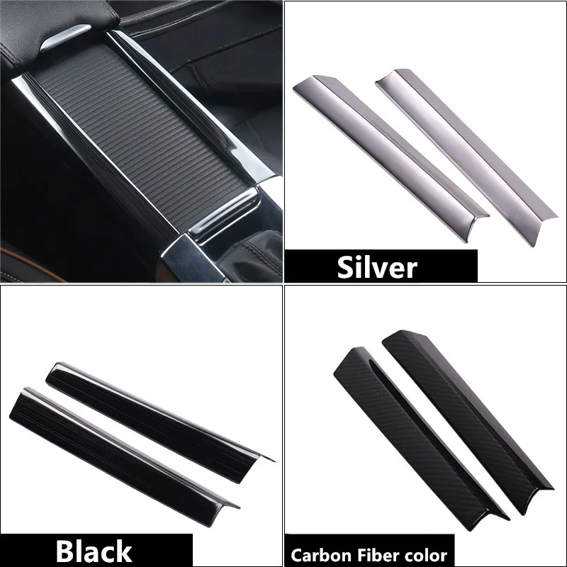 Car Styling Center Control Armrest Trim Stainless Steel Water Cup Holder Decoration Strips For Volvo XC60 S60 V60 | Автомобили и