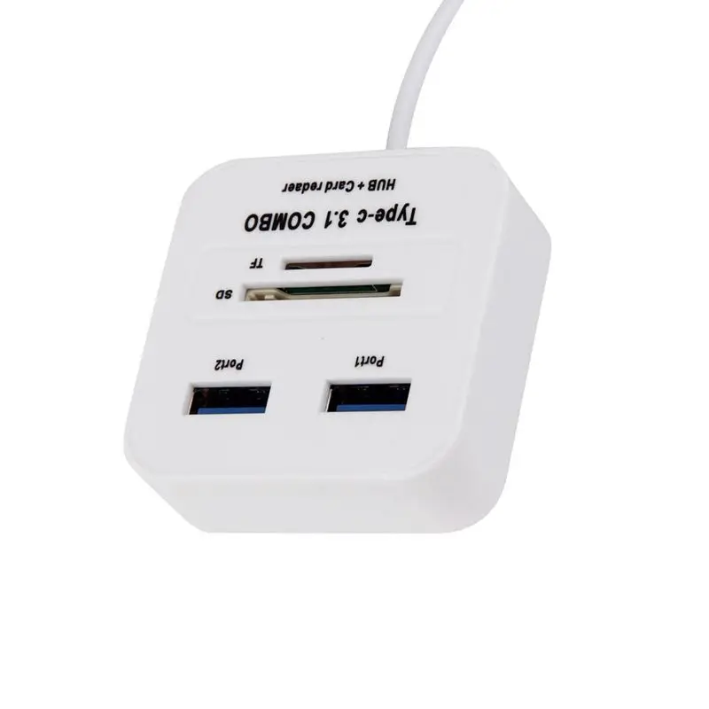 Мини USB 3 1 type C несколько 2 портов концентратор и устройство для чтения карт SD TF ПК