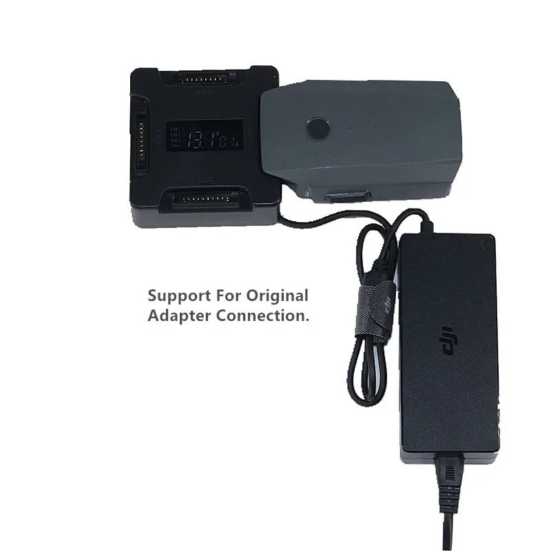 Buy Mini portable Drone Battery Chargers Hub Housekeeper Digital Display Intelligent Charging For DJI Mavic Pro Drone Accessories