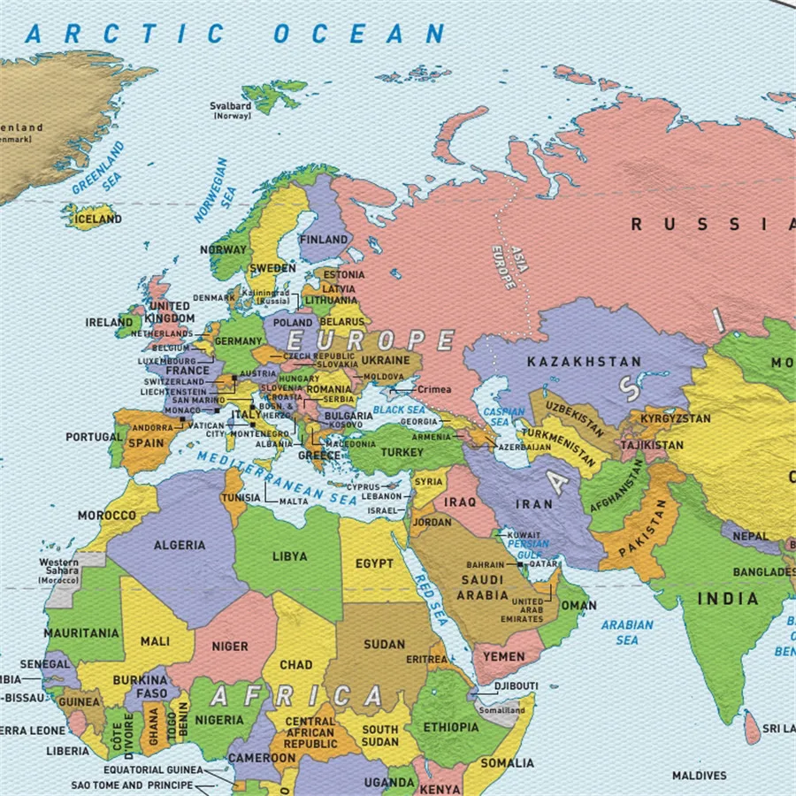 Карта мира для детей античные постеры Классическая настенная художественная
