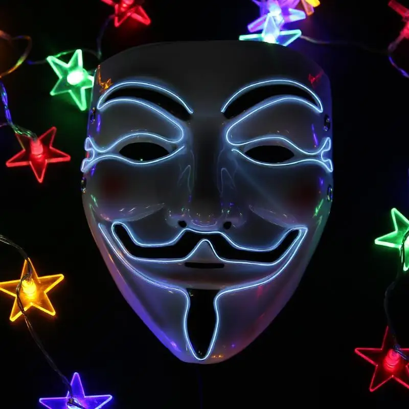 Halloween Mask EL Wire Funny Masks The Purge Election Year Great