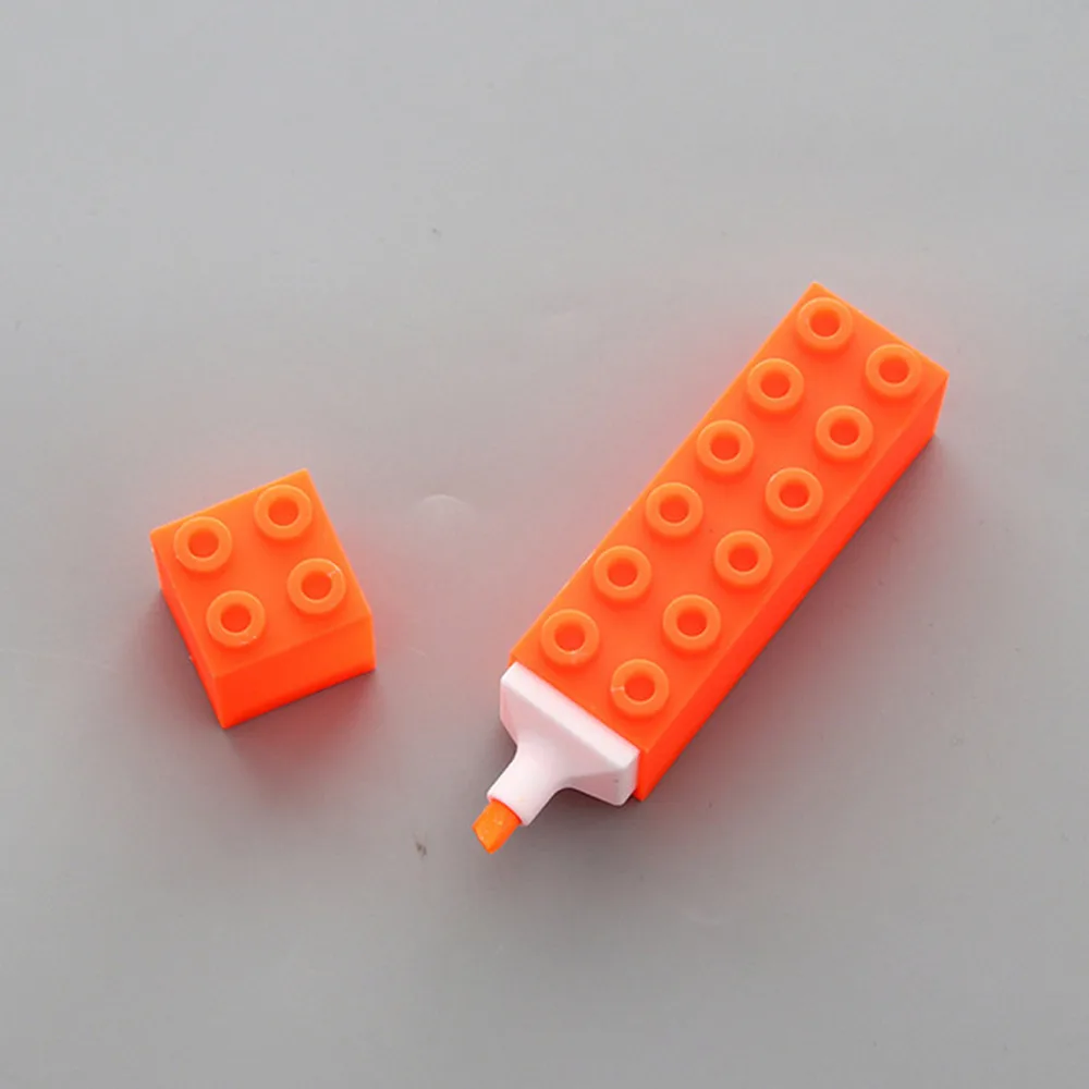 Забавный блок моделирование маркер ручка маркер кавайные ручки канцелярский материал письма школьные принадлежности для детей игрушки - Цвет: Оранжевый